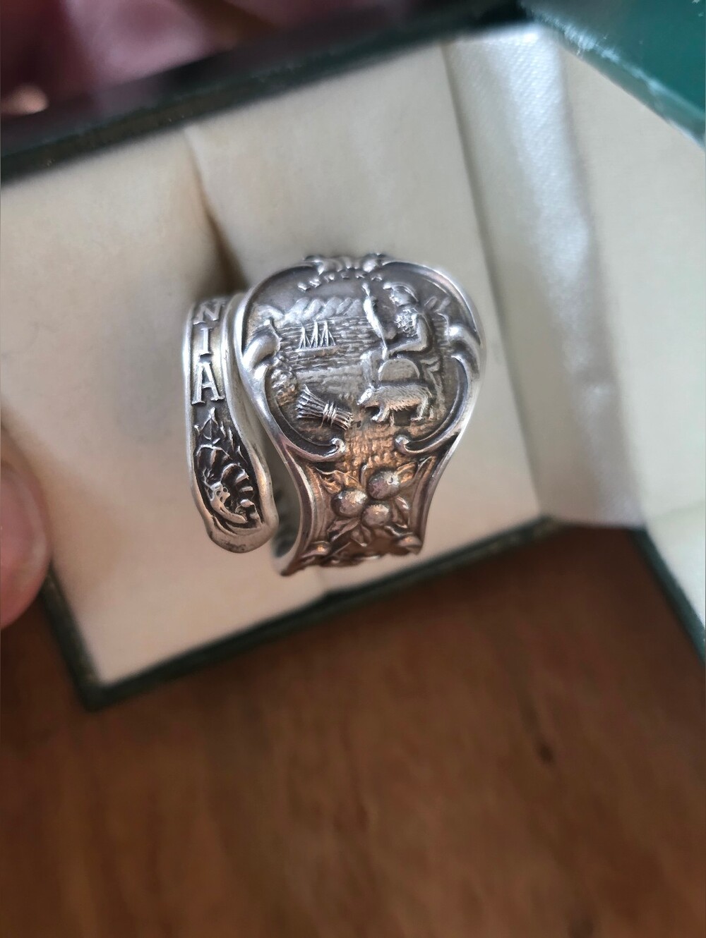 Vintage | Sterling Silver | California Spoon Ring | Size 8 | Euc.
